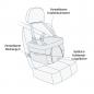 Preview: Kurgo Heather Booster Seat Blue/Charcoal Preview: Kurgo Heather Booster Seat Blue/Charcoal